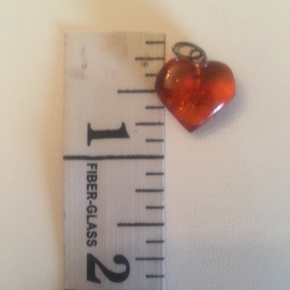 Genuine Amber Heart Pendants - Picture 3 of 3